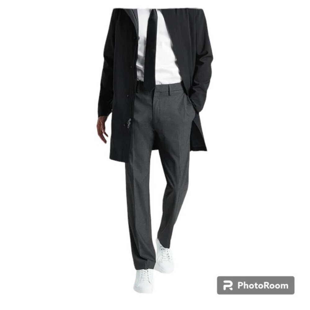KENNETH COLE REACTION Black Mens Dress Pants